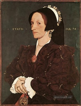  Hans Werke - Porträt von Margaret Wyatt Lady Lee Renaissance Hans Holbein der Jüngere